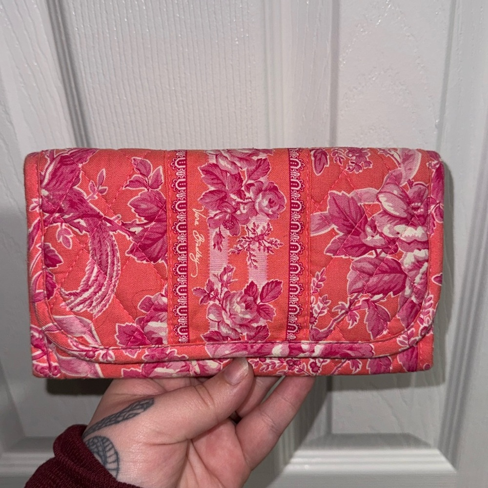 Vera Bradley Wallet Pink Floral Bird
